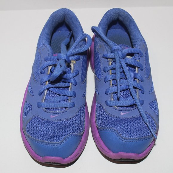 NIKE Girls Running Shoes Blue Purple  10.5C - Picture 5 of 11
